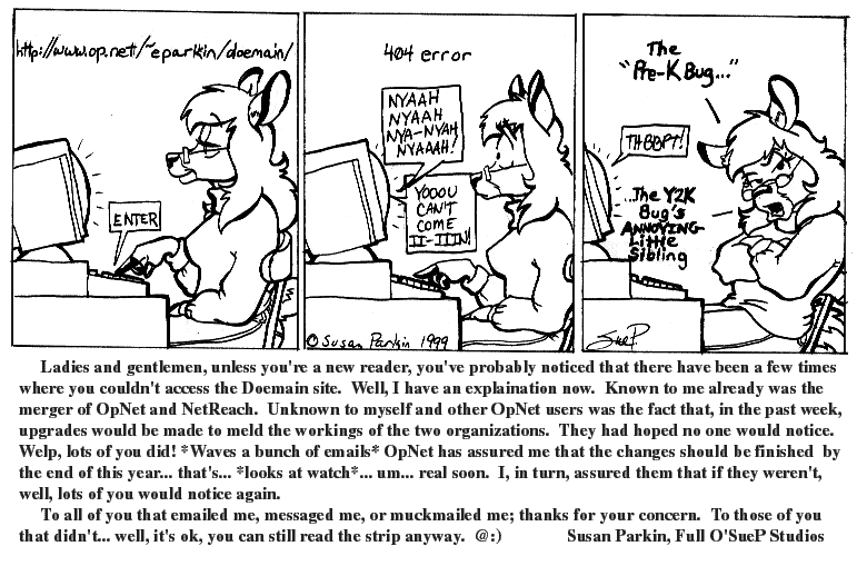 Strip for 1999-12-29 - ** (Last in 1999 Series) - The Bug **