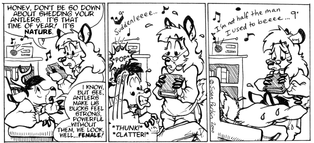 Strip for 2000-03-01 - ** o/ Oh Shedding Day, I'm not half the Man I used to Be o/ **