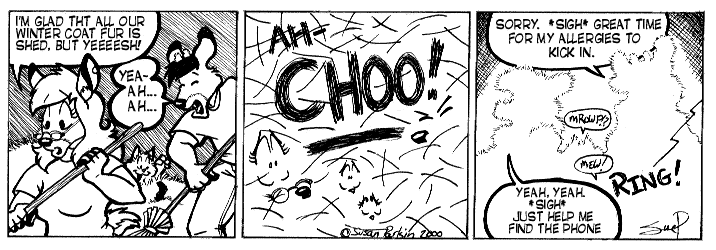 Strip for 2000-05-10 - ** Just look at the fur fly! **