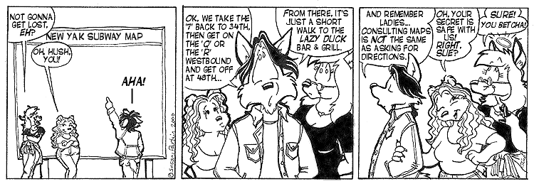 Strip for 2000-07-14 - ** We won't tell... **
