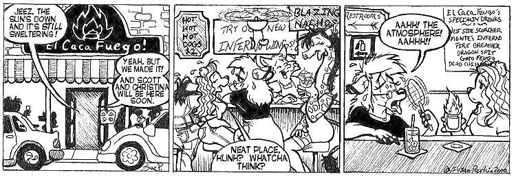 Strip for 2000-08-02 - ** Hello, Meteor **