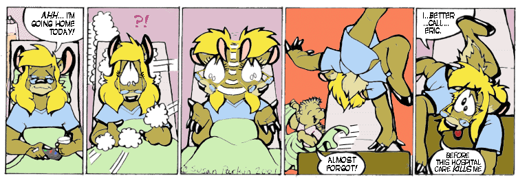 Strip for 2001-03-02 - ** Boy, when they say you can go home... They mean NOW! **