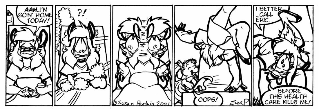 Strip for 2001-03-02 - ** Boy, when they say you can go home... They mean NOW! **