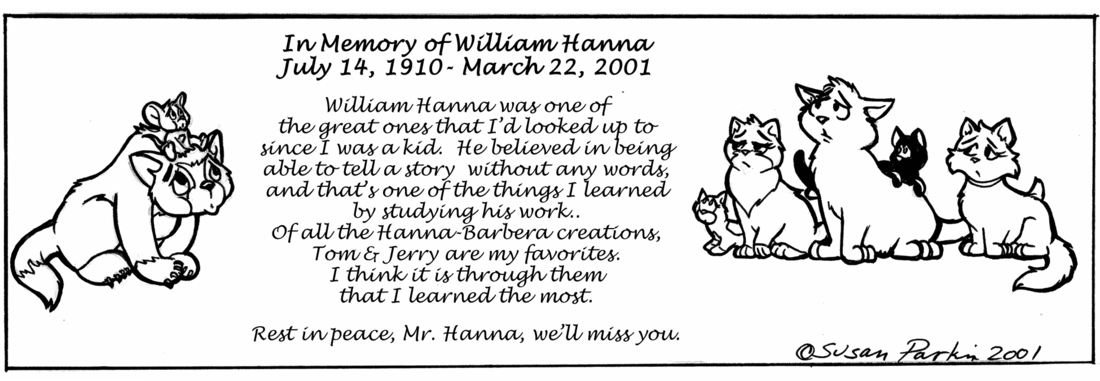 Strip for 2001-03-26 - ** In Memory of William Hanna... July 14th, 1910 - March 22nd, 2001 **