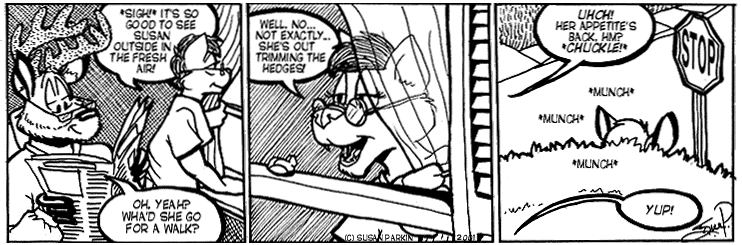 Strip for 2001-05-16 - ** Feeling Better... Might as well make myself useful! **