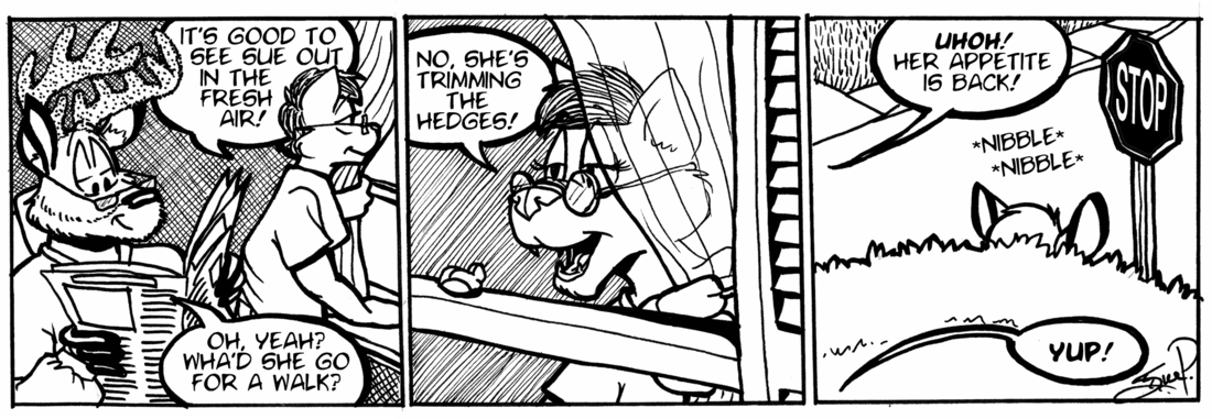 Strip for 2001-05-16 - ** Feeling Better... Might as well make myself useful! **