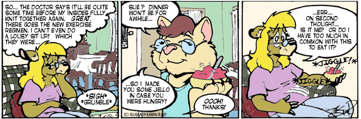Strip for 2001-06-15 - ** You might be a cannibal if...! **