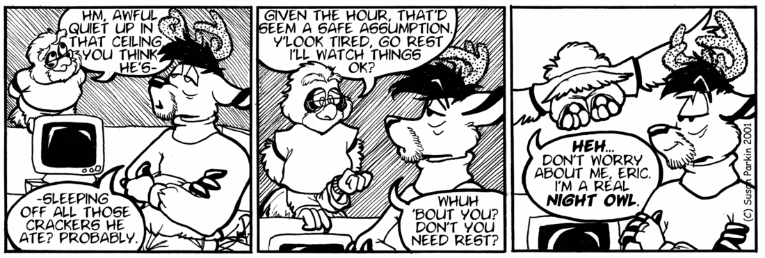 Strip for 2001-06-20 - ** What's keeping Dan? **