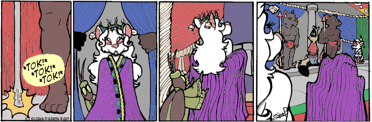 Strip for 2001-07-06 - ** Not exactly what Dan expected, is she? **
