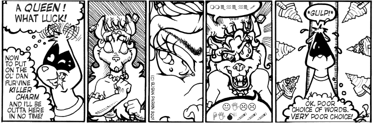 Strip for 2001-07-09 - ** Dan -really- needs to work on his 1337 communication skillz... **