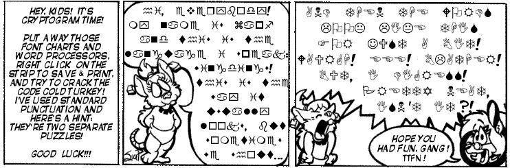 Strip for 2001-07-11 - ** It's a workout for your brain! **