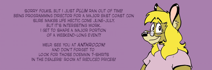 Strip for 2001-07-24 - ** Off to Anthrocon 2K1 **