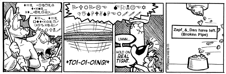 Strip for 2001-08-22 - ** Dontcha hate those broken pipe errors? **