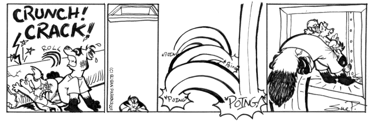 Strip for 2001-09-05 - ** YEEHAW! Git along, little ferret! **