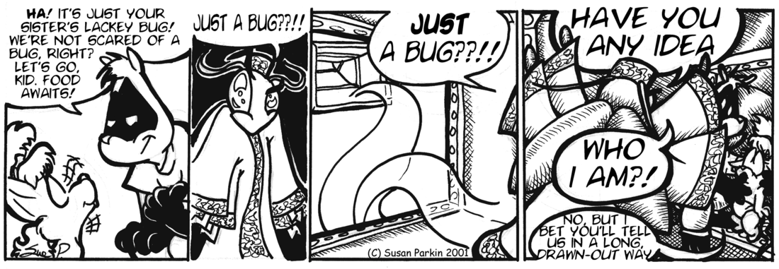 Strip for 2001-09-10 - ** Here come da bug! Here come da bug! **