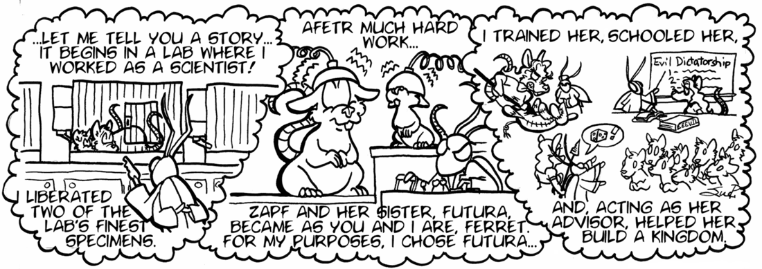 Strip for 2001-09-17 - ** Humble beginnings. **
