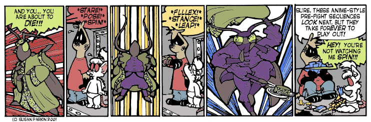 Strip for 2001-09-21 - ** You think WATCHING it takes time? Try DRAWING it! **