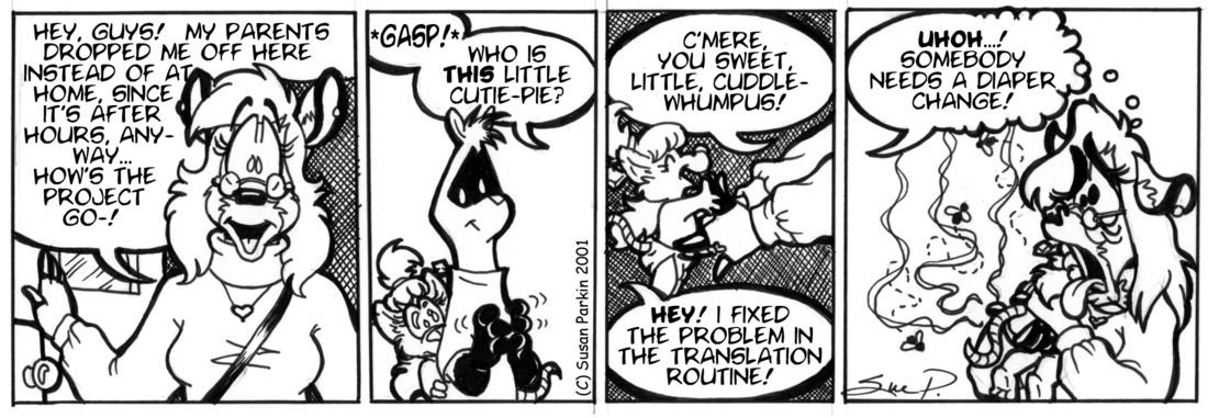Strip for 2001-10-03 - ** Phew! Beware the Winds of Change! **