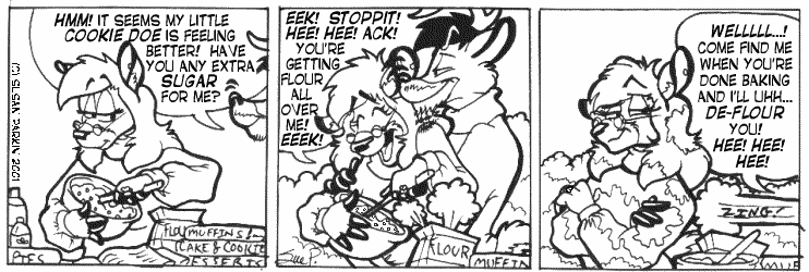 Strip for 2001-11-30 - ** Yup. Definitely something about an Aqua-Velvaway Buck... **
