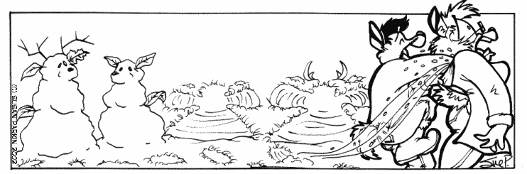Strip for 2002-01-14 - ** SQUAWKin' in a Winter Wonderland! **