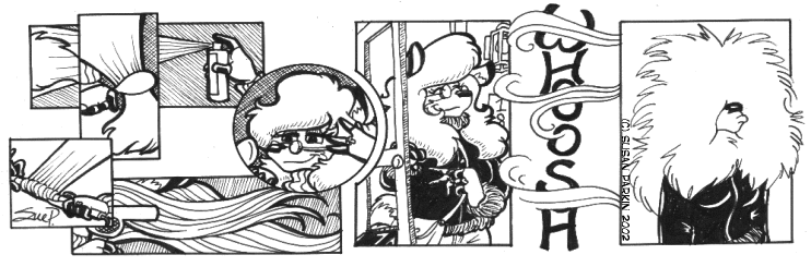 Strip for 2002-02-18 - ** Talk about The Wind-Blown Look... **