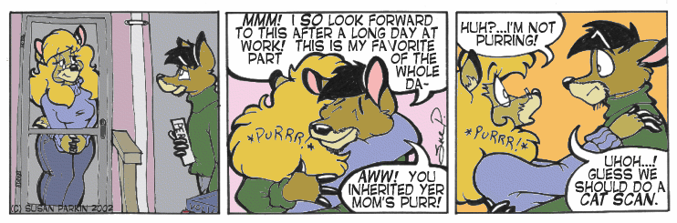 Strip for 2002-02-22 - ** I've got this purring in my ears... **