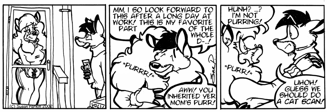 Strip for 2002-02-22 - ** I've got this purring in my ears... **