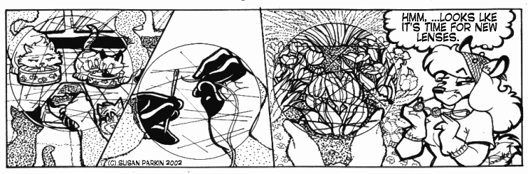 Strip for 2002-04-19 - ** Glasses: They're not all they're scratched...er...cracked up to be. **