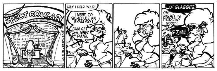 Strip for 2002-04-22 - ** She's gotta pair, workin' on a full house, and this guy is about to get clubbed! **