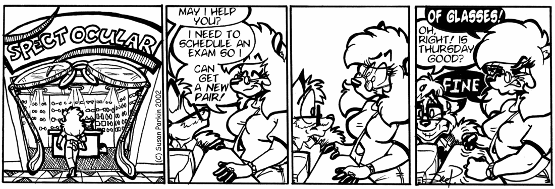 Strip for 2002-04-22 - ** She's gotta pair, workin' on a full house, and this guy is about to get clubbed! **
