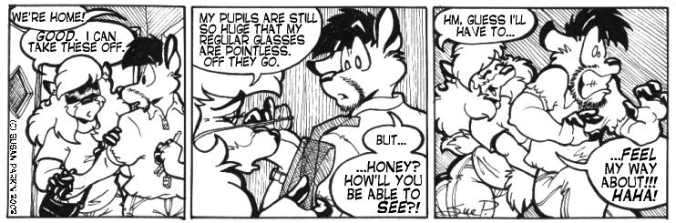 Strip for 2002-05-08 - ** Hey! This way feels good! **