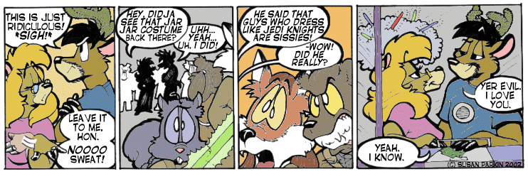 Strip for 2002-05-24 - ** Ok, so...I'm Evil. Just call me Darth Vadeer then. **
