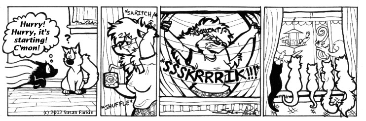 Strip for 2002-08-02 - ** Welcome to the morning show! **