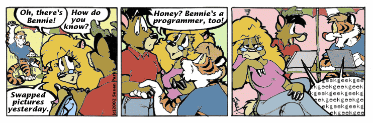 Strip for 2002-08-09 - ** An unexpected and not all together unpleasant surprise. **