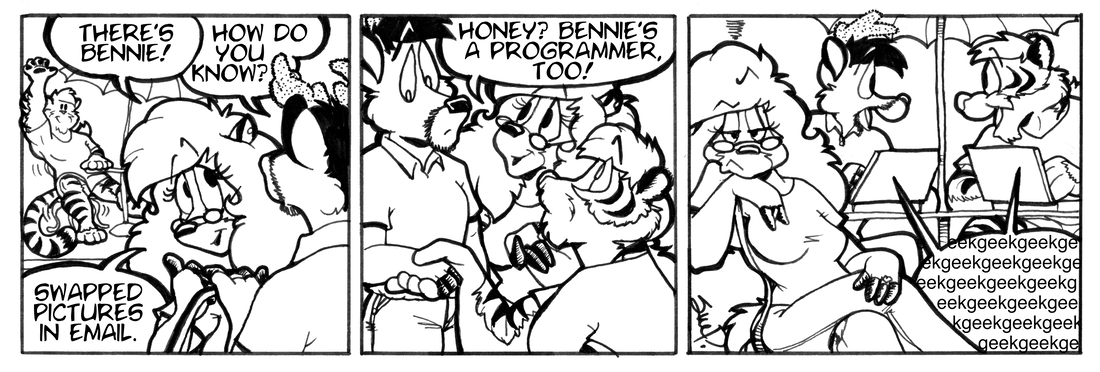 Strip for 2002-08-09 - ** An unexpected and not all together unpleasant surprise. **