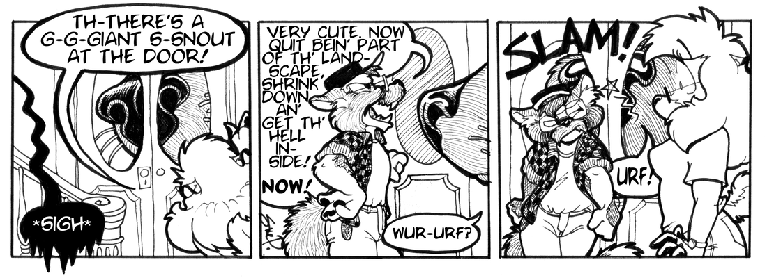 Strip for 2002-09-18 - ** Rouge sticks his giant nose where it doesn't belong! **