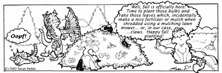 Strip for 2002-09-23 - ** And you thought gardening only happened in the Spring! **