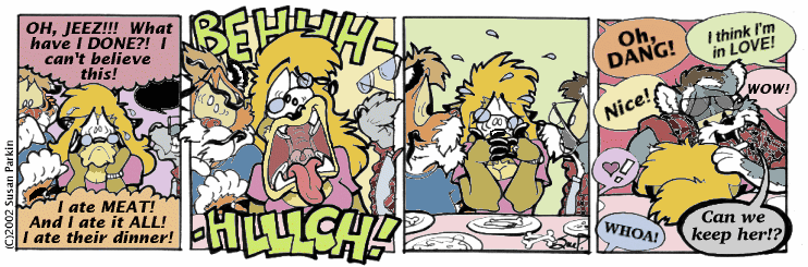 Strip for 2002-10-04 - ** Perhaps it IS possible to die of embarrassment! **