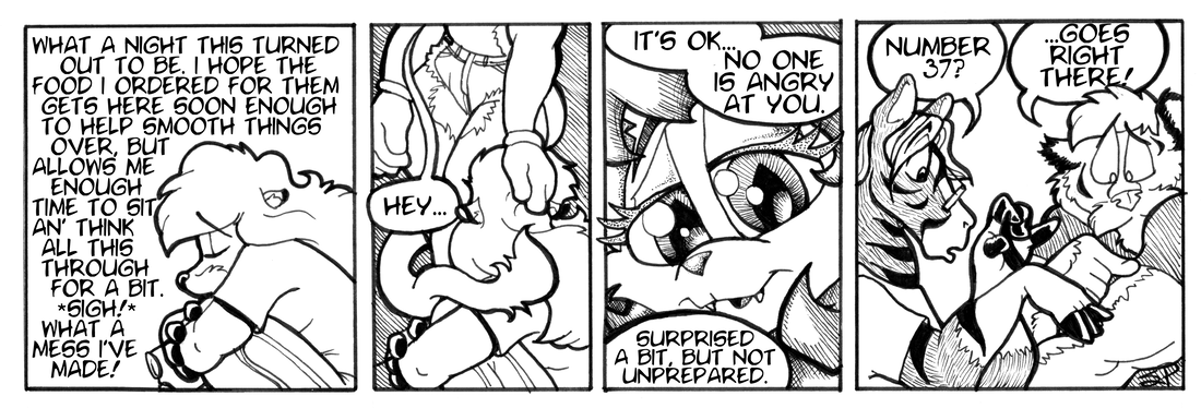 Strip for 2002-10-07 - ** Good thing he has them numbered for just such an emergency! **