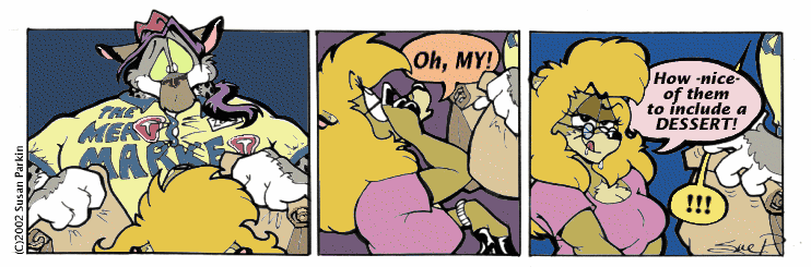 Strip for 2002-10-11 - ** I can cheat on my diet just this once, right? **