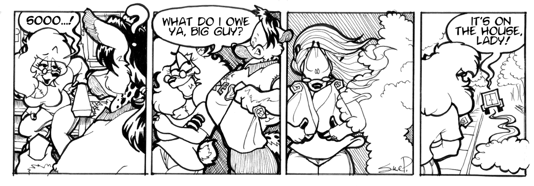 Strip for 2002-10-14 - ** A nice delivery...and a clean getaway! **