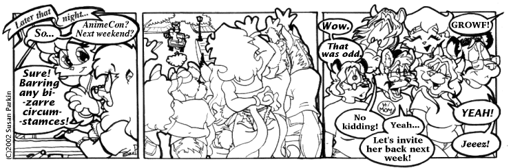Strip for 2002-10-18 - ** Looks like Susan made a lasting impression. **