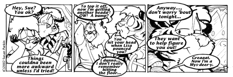 Strip for 2002-10-23 - ** A Mysdeery wrapped in an Enigmaw. **