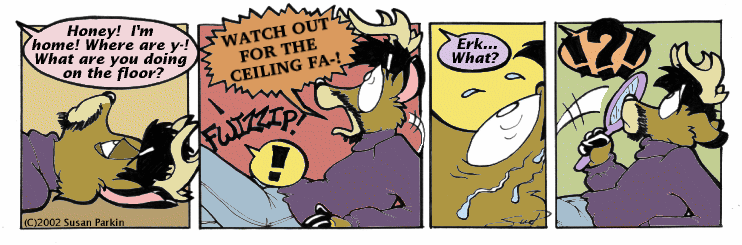 Strip for 2002-10-25 - ** This is what happens when you lie down on the job! **