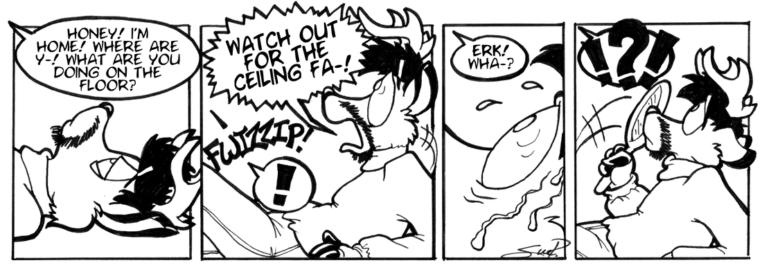 Strip for 2002-10-25 - ** This is what happens when you lie down on the job! **