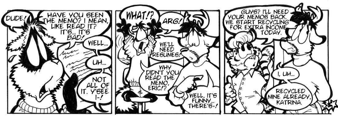 Strip for 2002-11-15 - ** Sometimes you just need to focus moreso on the bottom line. **