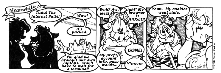 Strip for 2002-12-04 - ** That's the way the browser crumbles! **