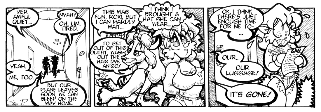 Strip for 2002-12-11 - ** She's going to need more than a hat now... **