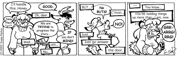 Strip for 2003-02-07 - ** Uhoh...creative differences...! **