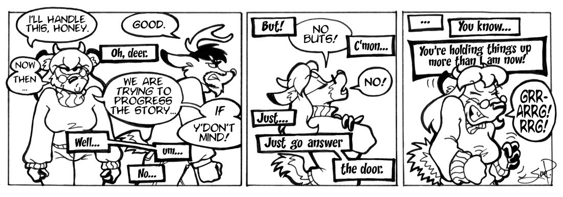 Strip for 2003-02-07 - ** Uhoh...creative differences...! **